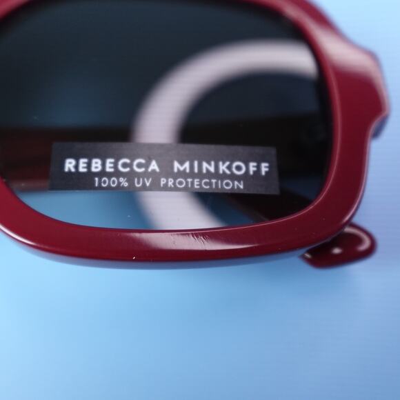 Rebecca Minkoff Rhiannon Cranberry Red Square Sunglasses 100% UV Protection main image 4